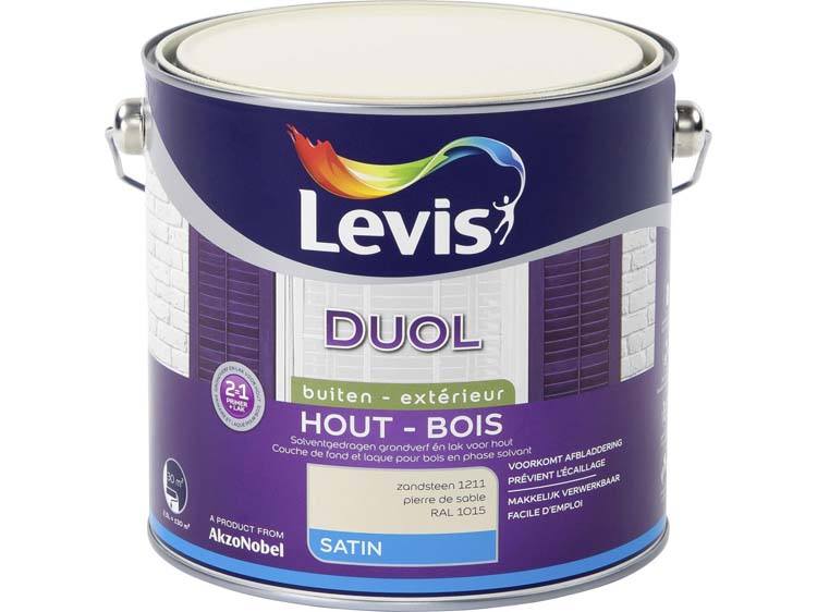 Levis Duol houtlak zijdeglans 2,5l zandsteen