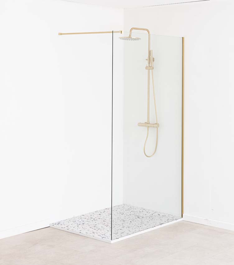 Douchebak Moby SMC terrazzo look 120x90cm