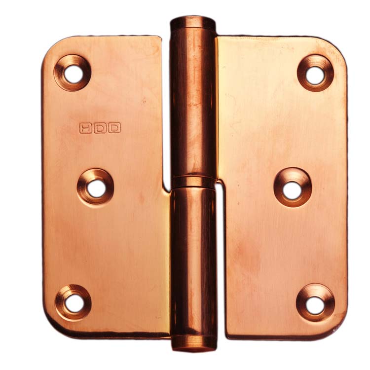 Paumelle pro 80x80x2.5 rose droite