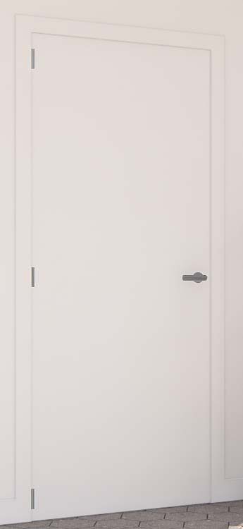 Complete deur honing senza wit 83x201,5cm+deurkast 16,5cm