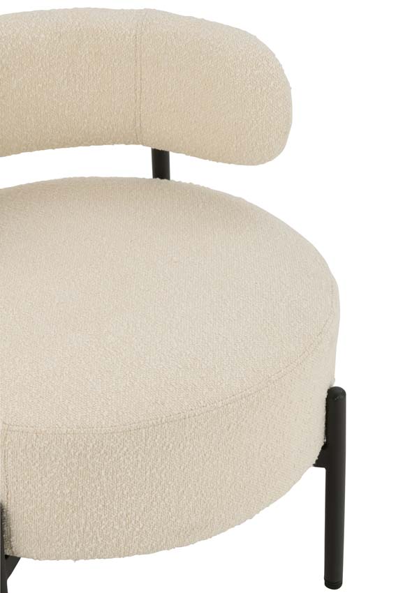 Lounge stoel Boucle wit Lounge stoel Boucle wit