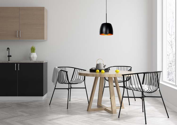 Lucide NOLAN - Hanglamp - Ø 24 cm - 1xE27 - Zwart