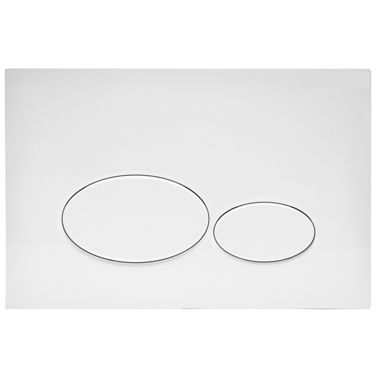 Plaque de commande blanc brillant compatible avec UP320 réservoirs de chasse