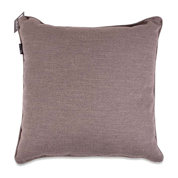 Buitenkussen polyester taupe 45x45x10 cm