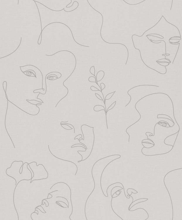 Vinyle sur papier peint intissé rêve gris 0,53x10m