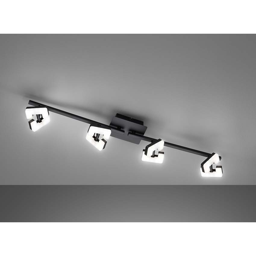 Plafonnier Yar LED 4x4.5cm 3000K L78cm noir