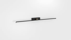 Badkamerverlichting spiegel zwart-koper IP44 dimbaar 3000-6500K