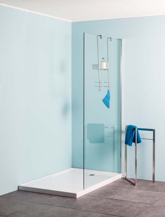 Douchewand Anais klaar glas 117x200cm