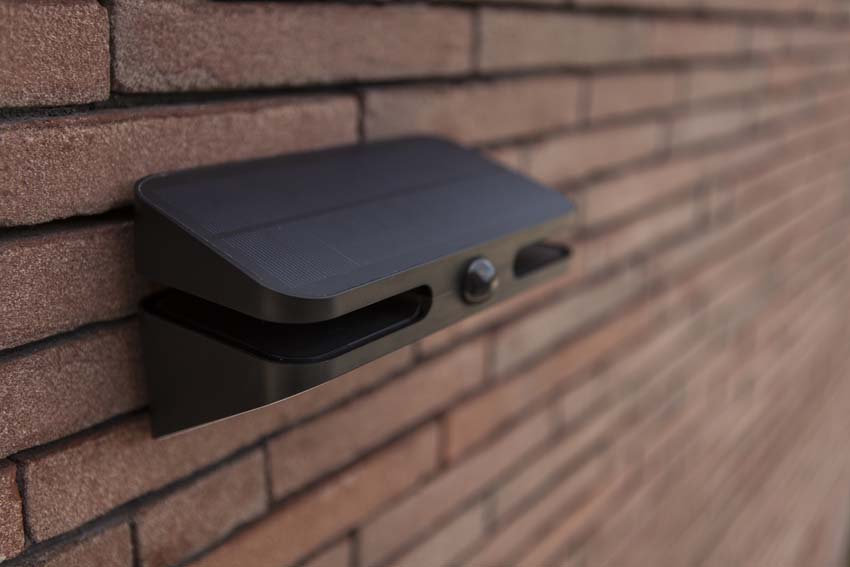 Applique murale d'extérieur Nox Solar - noir - dimmable - 8.6W - 4000K - IP54 - avec détecteur de mouvement