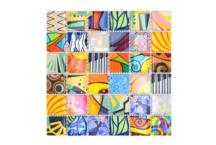 Mosaïque Art multicolor 29,1 x 29,1 cm