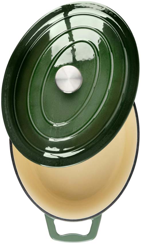 Braadpan met deksel groen Ø33cm