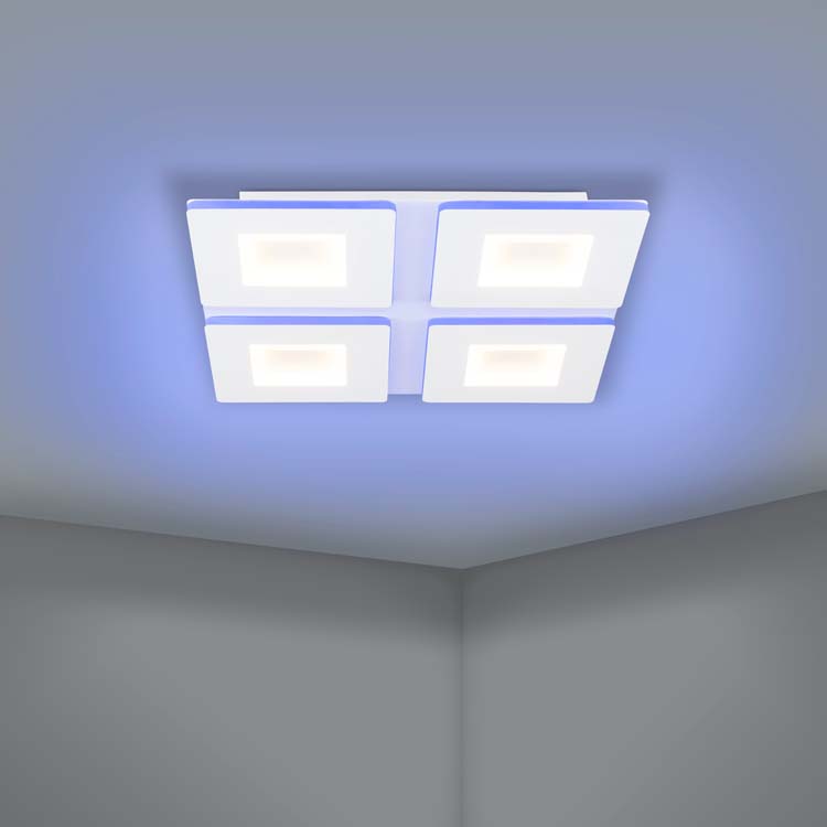 Plafonnier - blanc - 45x45cm - dimmable - LED - 1x26,2W - 2700-6500K + RGB