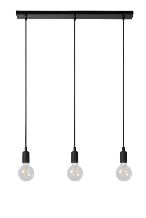 Lucide FIX MULTIPLE - Hanglamp - E27 - Zwart