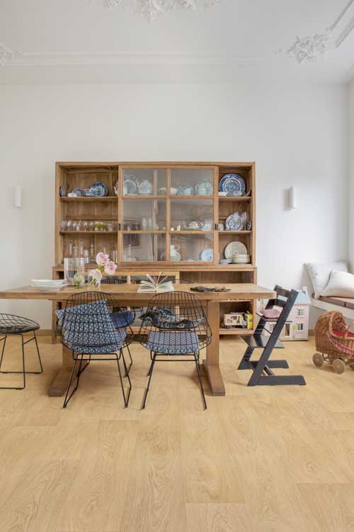Vinyl vloer Floorify Paris plank 4,5mm bruin 152,4x22,5cm