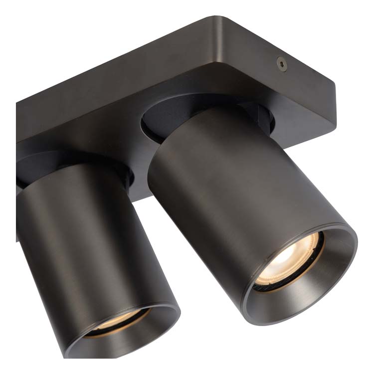 Spot de plafond noir LED DTW 3xGU10 5W