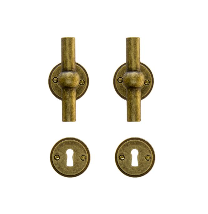 Poignée de porte old yellow Grado T+T