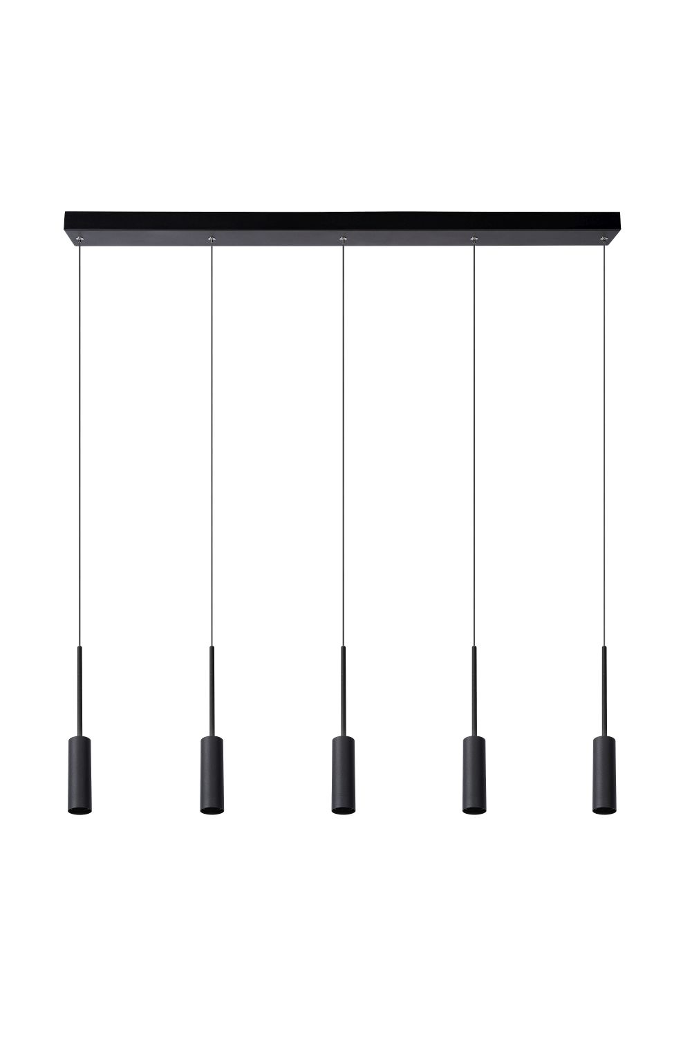 Suspension - noir - LED - 5x7W - 2700K