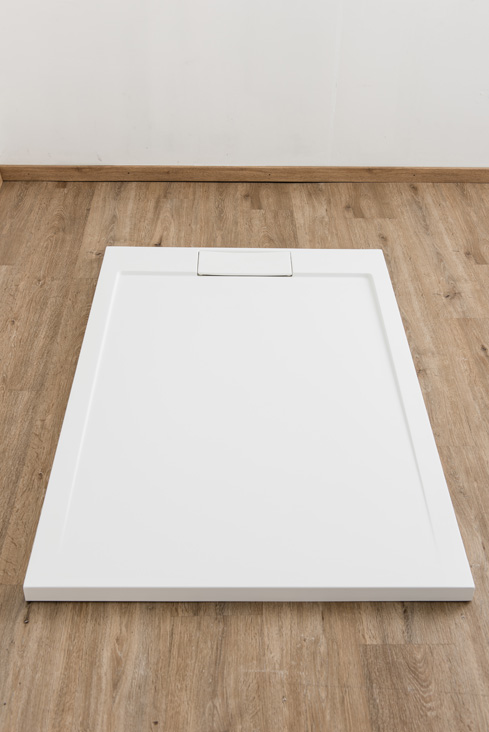 Douchebak Akon polybeton mat wit 140x90cm