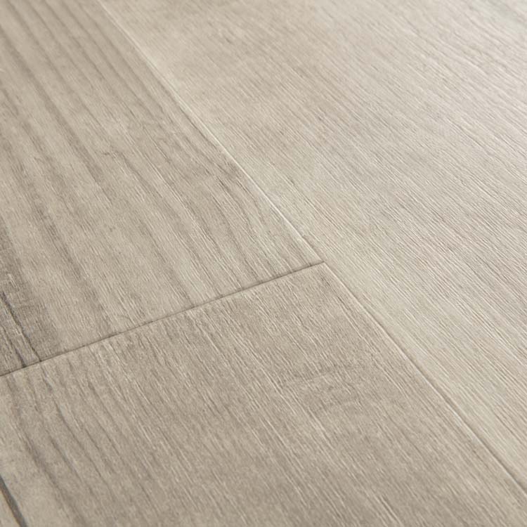Vinyl vloer Quick-Step Bloom plank 6mm ochtendmist den lichtgrijs 149,4x20,9cm met ondervloer
