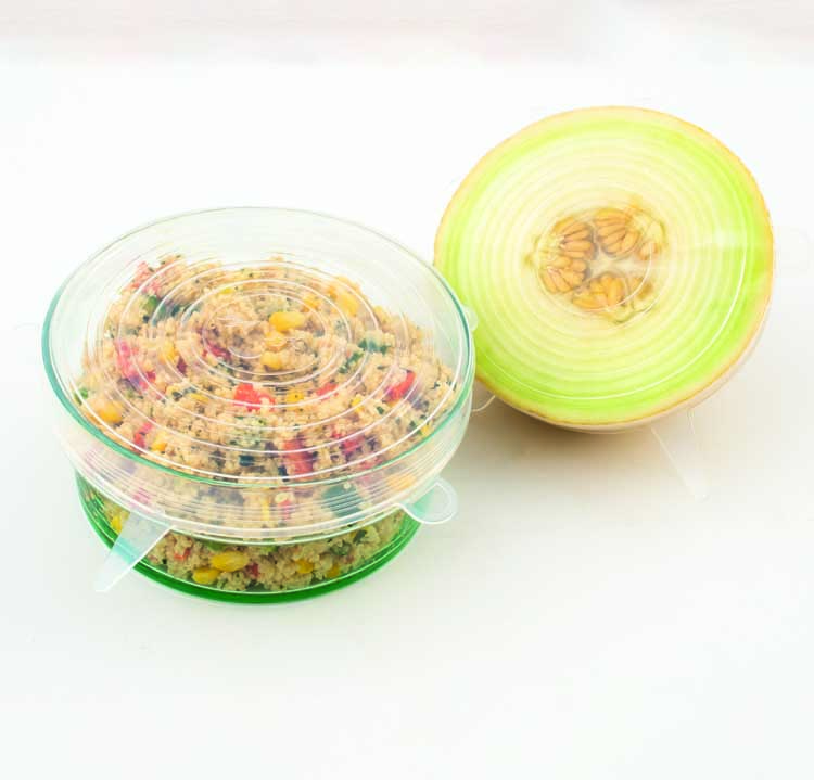 Couvercles d'étanchéité 4 pièces Dotz transparent