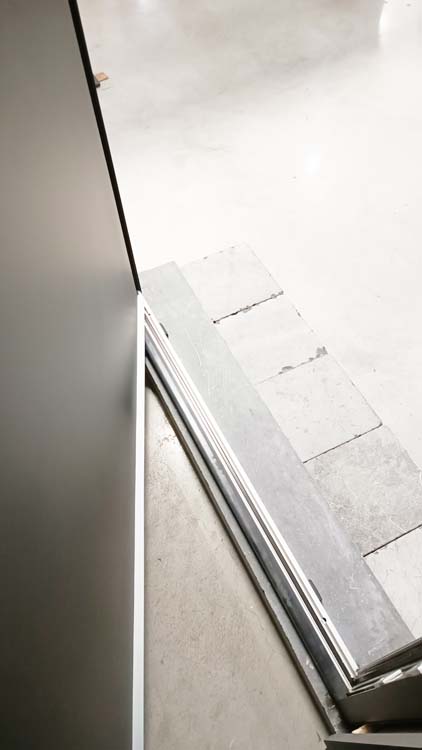 Porte extérieure alu Evora anthracite D sur mesure