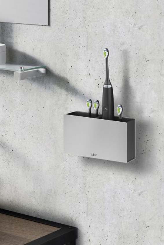 Porte-brosses à dents Zack Potes en acier inoxydable 16,5x9,6cm