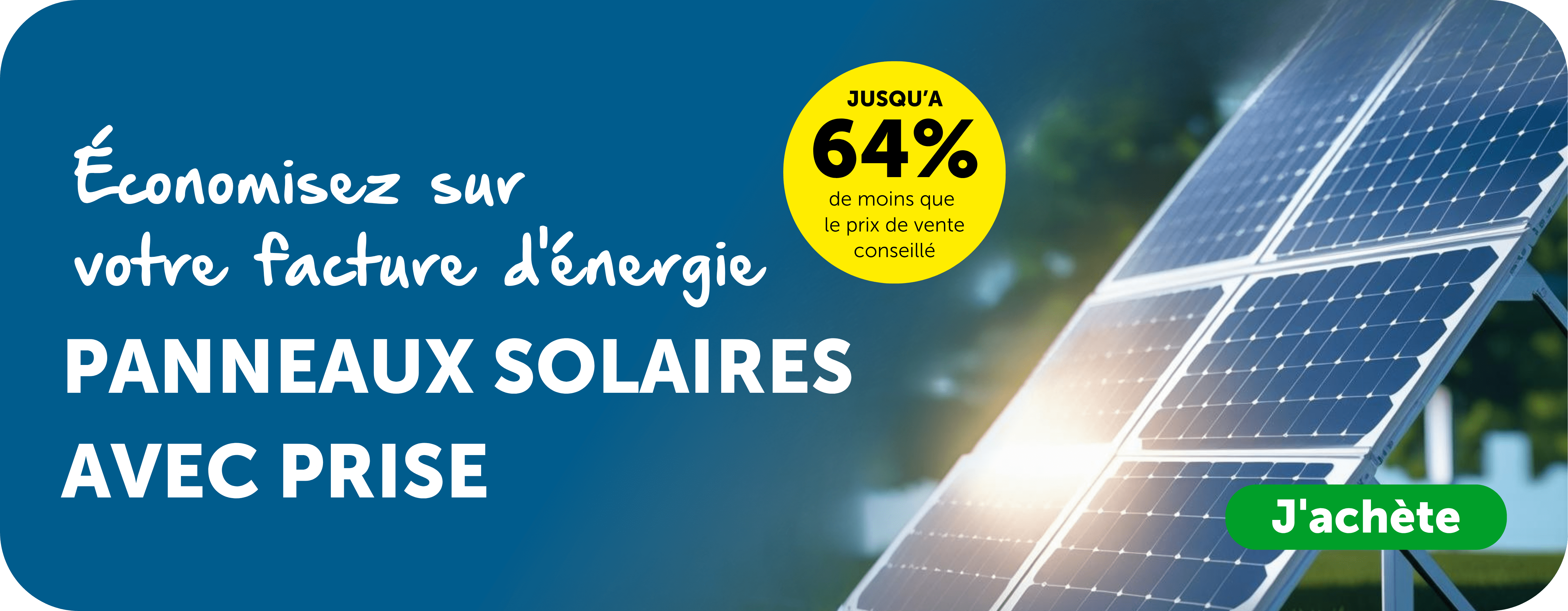 Panneaux solaires avec prises