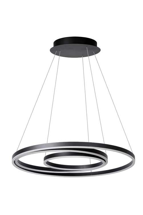 Lucide TRINITI - Hanglamp - LED Dimb. - 1x32W 3000K - Zwart