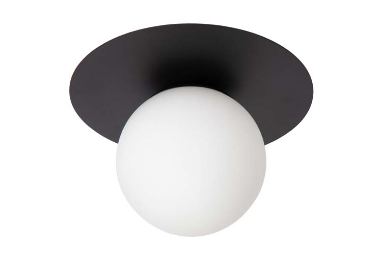 Lucide TRICIA - Plafonnier - Ø 25 cm - 1xE27 - Noir