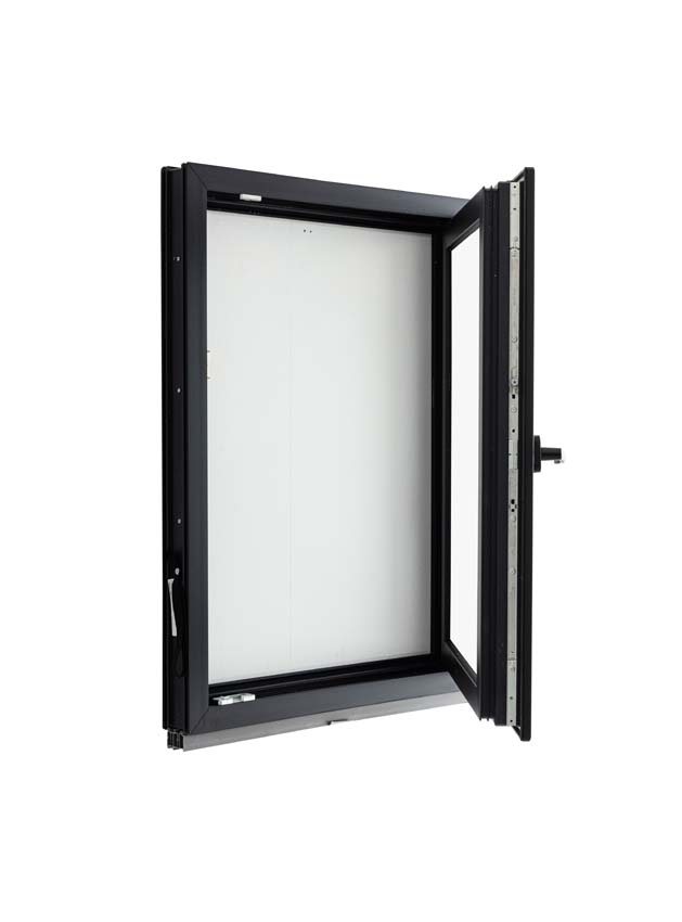 1-VAN Châssis oscillo-battant pvc Elegant noir/noir B750xH1000 mm D 1-VAN Châssis oscillo-battant pvc Elegant noir/noir B750xH1000 mm D