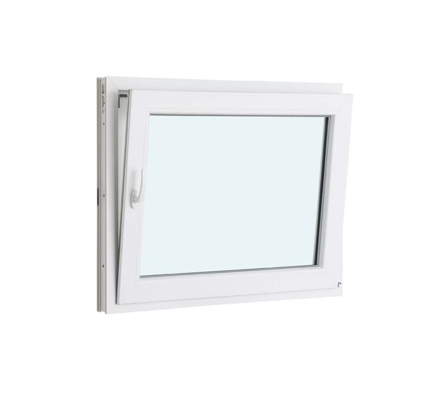 1-VL draaikiepraam pvc wit budget B800XH500 mm rechts 1-VL draaikiepraam pvc wit budget B800XH500 mm rechts