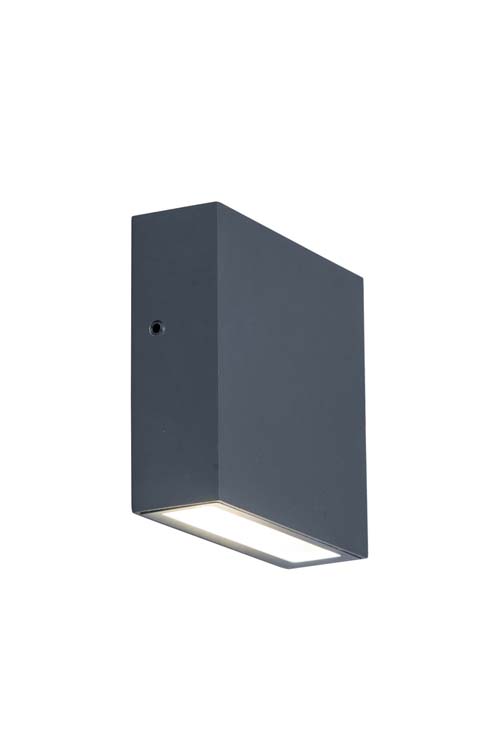 Buitenverl wandlamp LED donkergrijs 4000K 750LM 9.5W