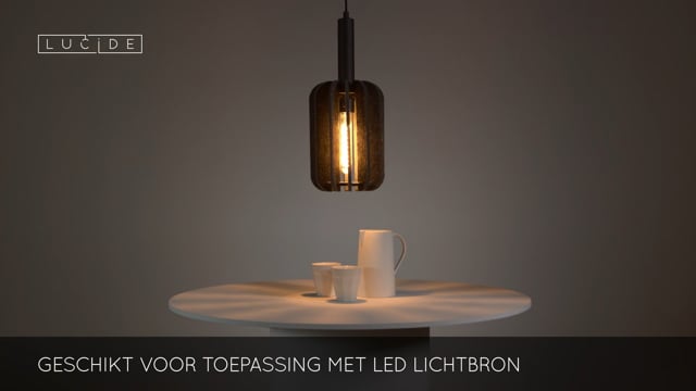 Lucide RAFAL - Suspension - Ø 20 cm - 1xE27 - Gris