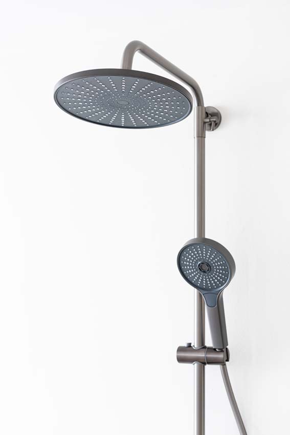 Bad- en doucheset Hudson thermostatisch gunmetal