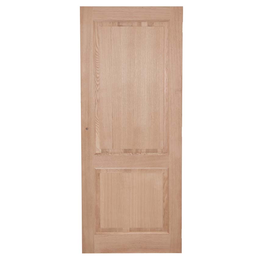 Porte intérieure complète Chambord placage chêne 201,5x63cm bois massif réversible + châssis 16,5cm