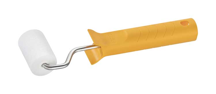 Lakroller 5cm D35 schuim recht +  beugel 19cm