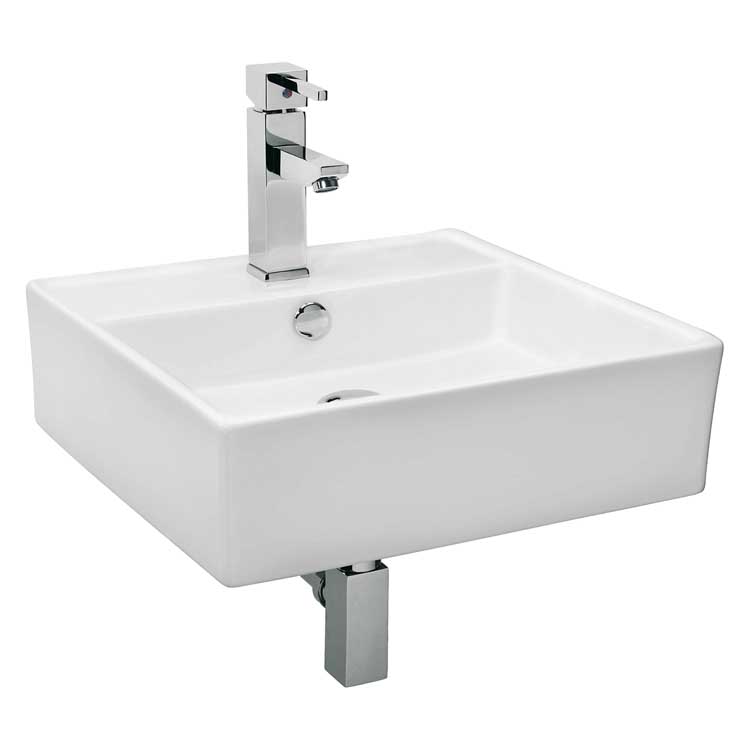 Set de lave-mains  Dylan 47,5x47,5x16cm blanc