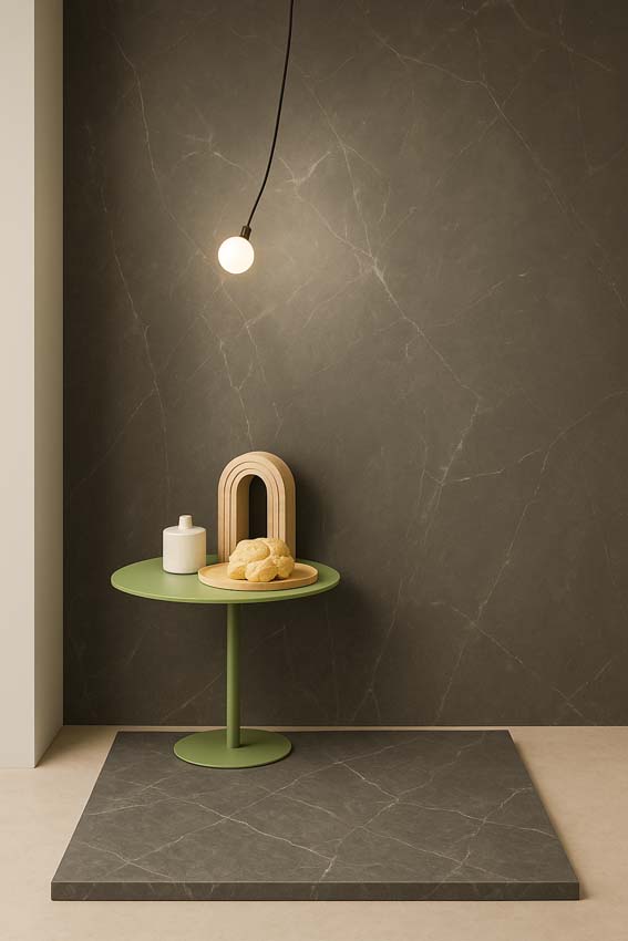 Receveur de douche Signature St. Laurent composite avec gelcoat aspect marbre 120x90cm