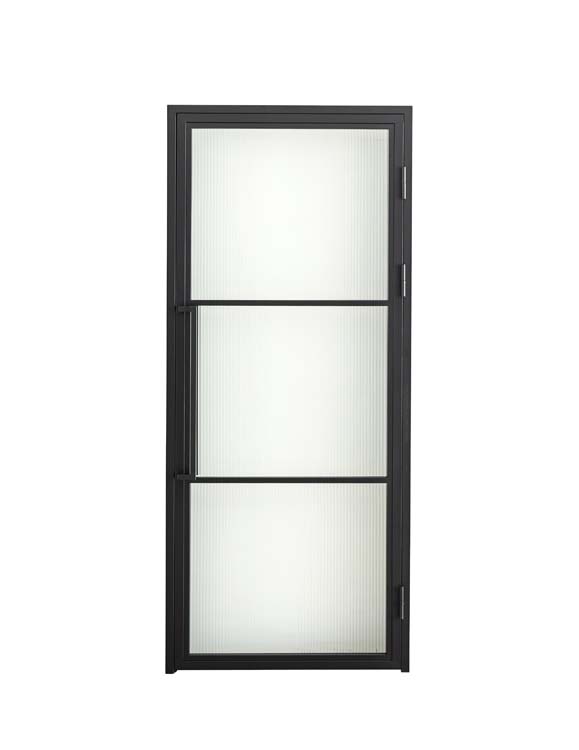 Porte intérieure Fer forgé 3W Thalia verre strié 880 x 2040 mm Gauche