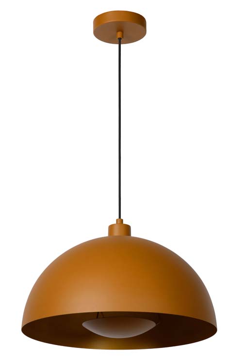 Lucide SIEMON - Suspension - Ø 40 cm - 1xE27 - Jaune Ocre