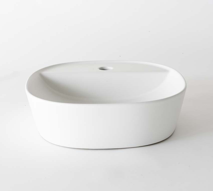 Vasque à poser Gia blanc mat 40cm