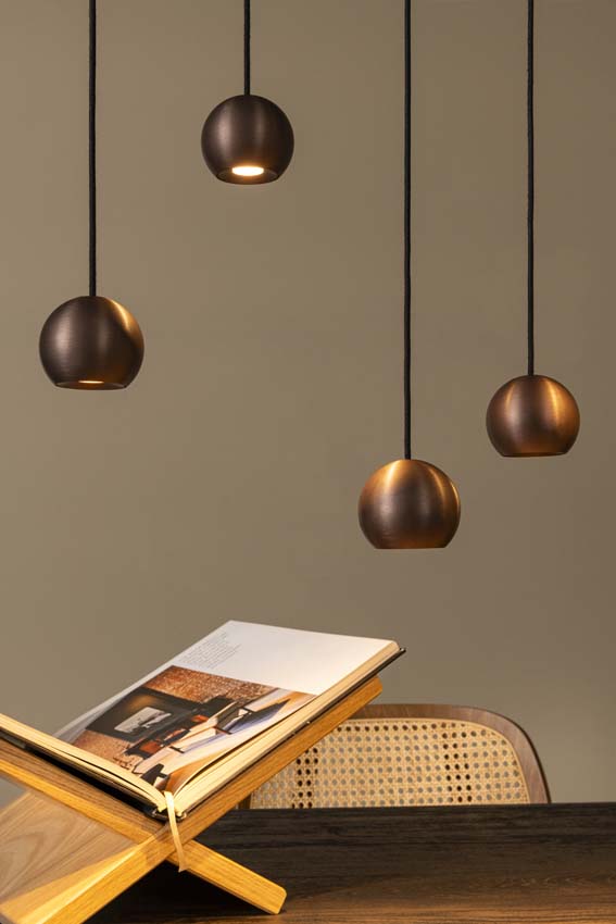 Lucide Premium Montana - Suspension - LED dimmable - CCT - 16x5,7W 2700K/4000K - Fer gris