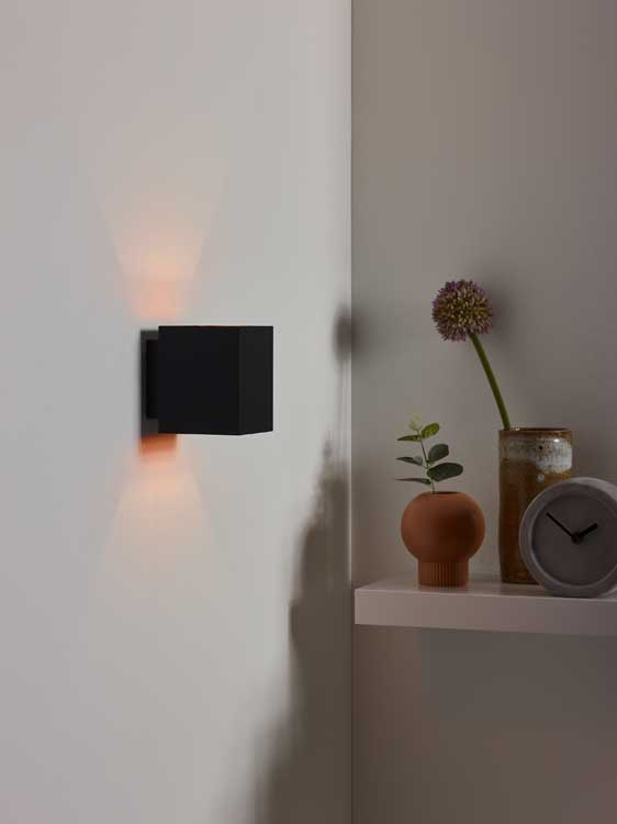 Lucide XERA - Applique murale - G9 - Noir