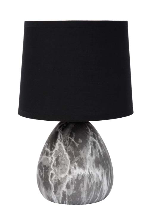Lampe de table - Ø 16 cm - 1xE14 - Noir