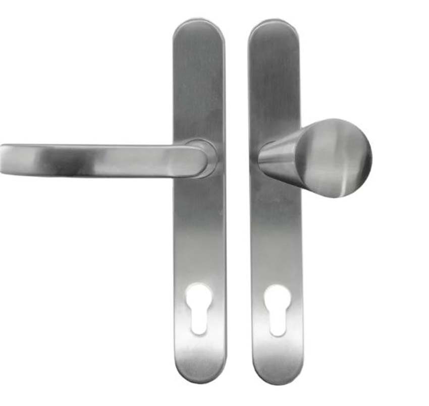 Veiligheidsgarnituur Pro kruk + top 92mm inox met rosas