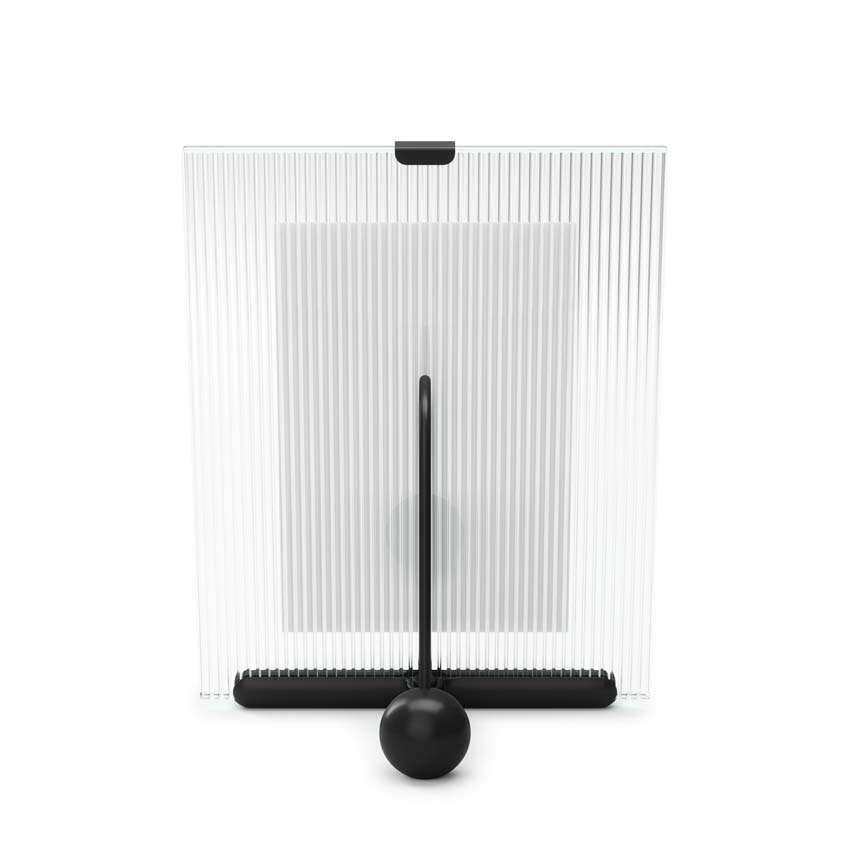 Cadre photo Umbra Flute noir 10x15/13x18cm avec verre strié