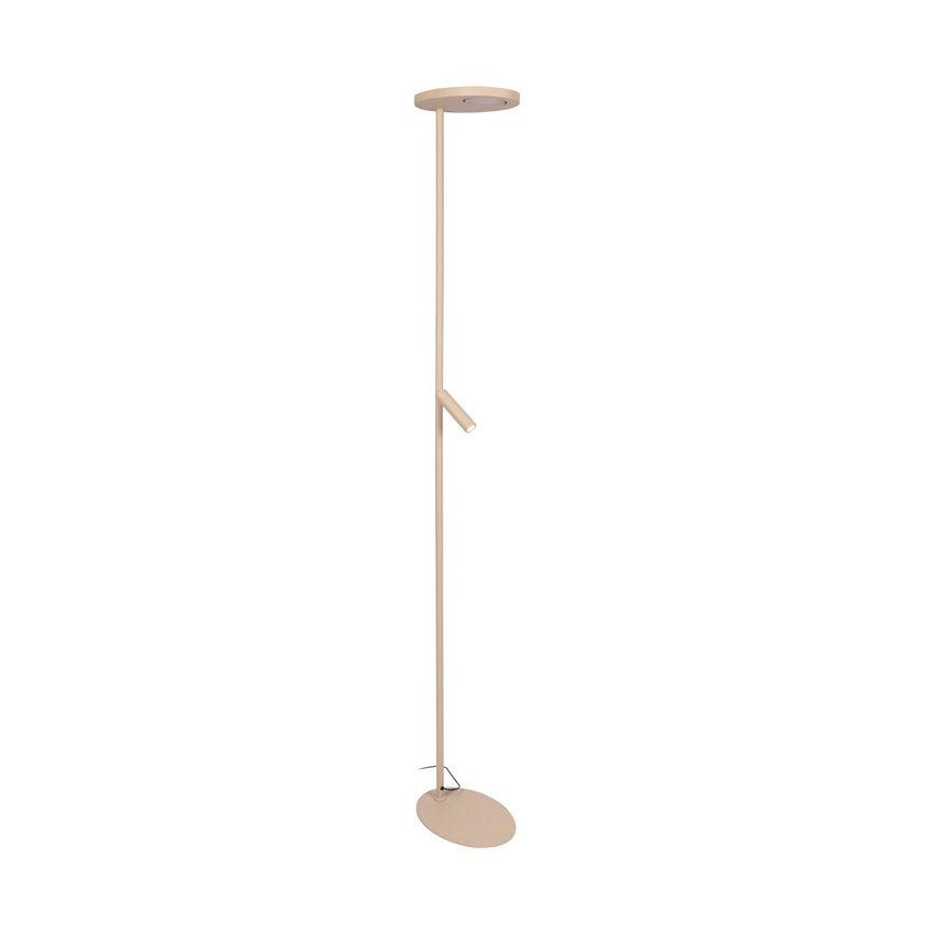 Lucide Essential Ortolan - Lampadaire - LED Dimmable - CCT - 2700K/4000K - Taupe
