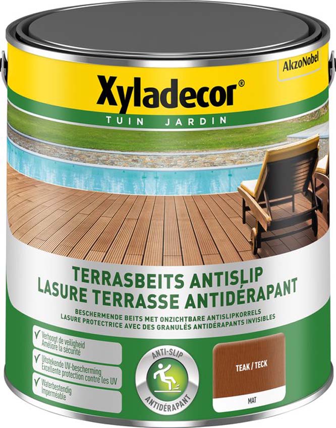 Terrasbeits Xyladecor teak 2,5L antislip