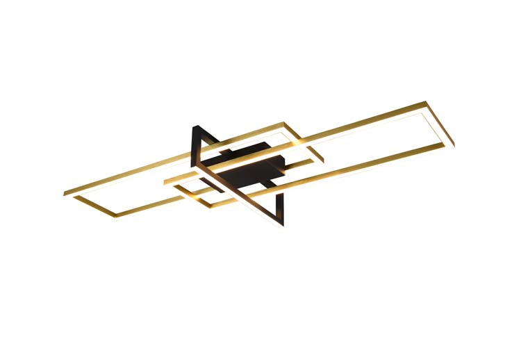 Plafonnière messing mat incl. 34W LED/ 3000K/ 3900 lumes D100cm