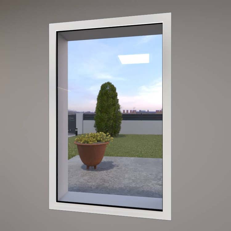 Châssis fixe ALU Luxio blanche L2000xH500mm